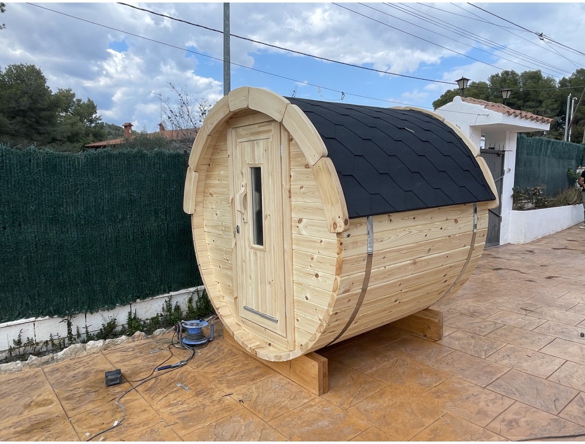 La Sauna Barril 1,7 montada en Tarragona